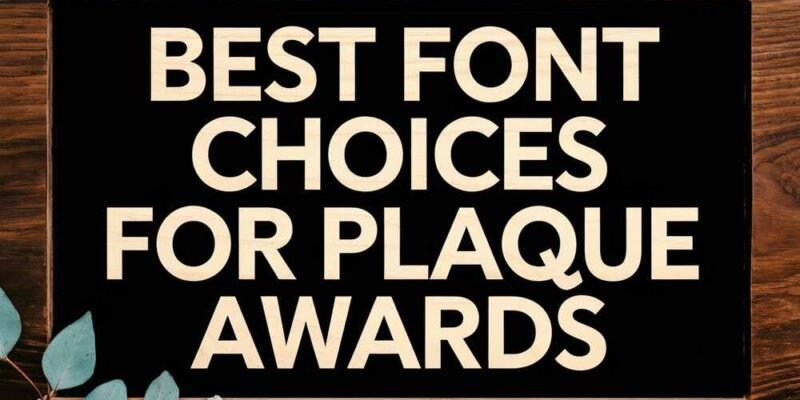 Best Font Choices for Plaque Awards