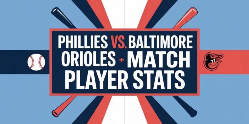 Phillies vs Baltimore Orioles Match Player Stats