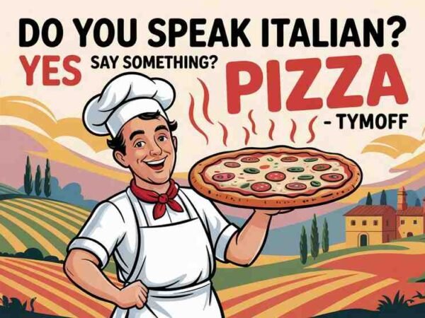 Do You Speak Italian? Yes Say Something? Pizza - Tymoff
