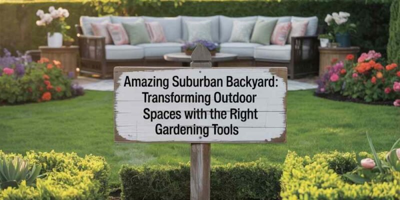 Amazing Suburban Backyard Transforming Outdoor Spaces with the Right Gardening Tools