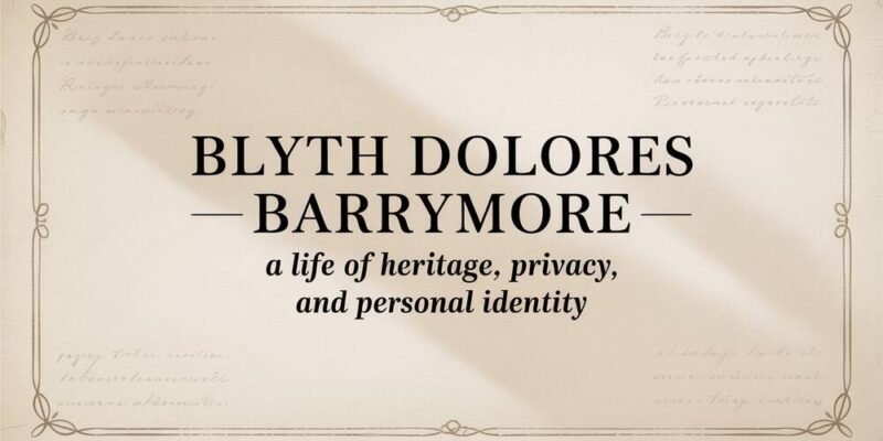 Blyth Dolores Barrymore – A Life of Heritage, Privacy, and Personal Identity