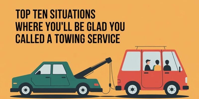 Top Ten Situations Where You'll Be Glad You Called a Towing Service