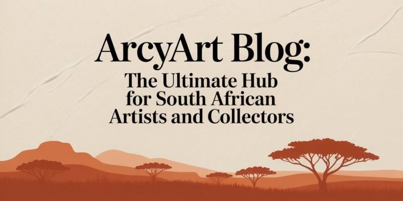 ArcyArt Blog The Ultimate Hub for South African Artists and Collectors