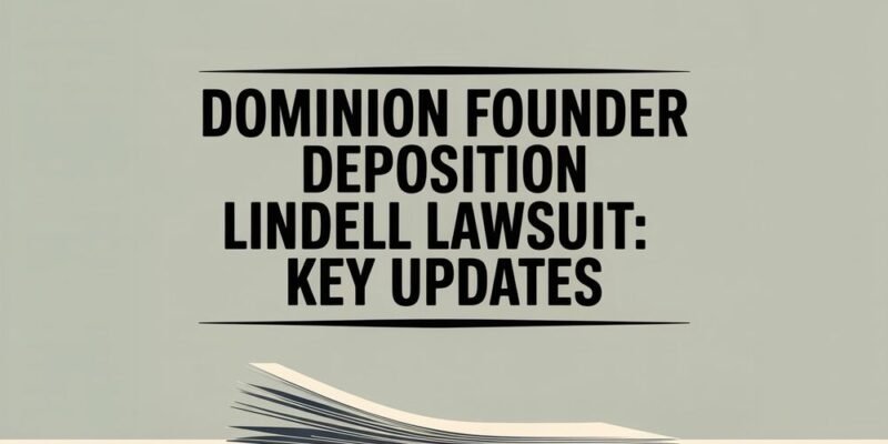 Dominion Founder Deposition Lindell Lawsuit Key Updates