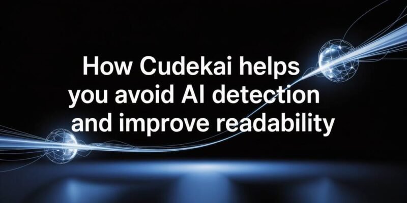 How CudekAI Helps You Avoid AI Detection and Improve Readability