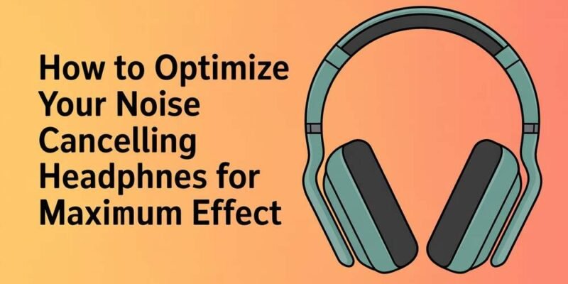 How to Optimize Your Noise Cancelling Headphones for Maximum Effect