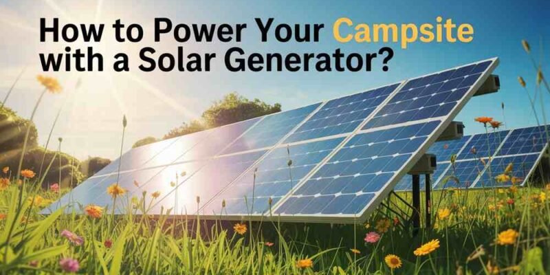 How to Power Your Campsite With a Solar Generator