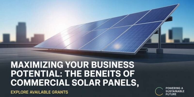 Maximizing Your Business Potential The Benefits of Commercial Solar Panels and Available Grants