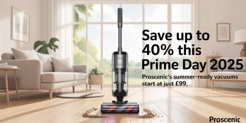 Save Up to 40% This Prime Day 2025 — Proscenic's Summer-Ready Vacuums Start at Just £99