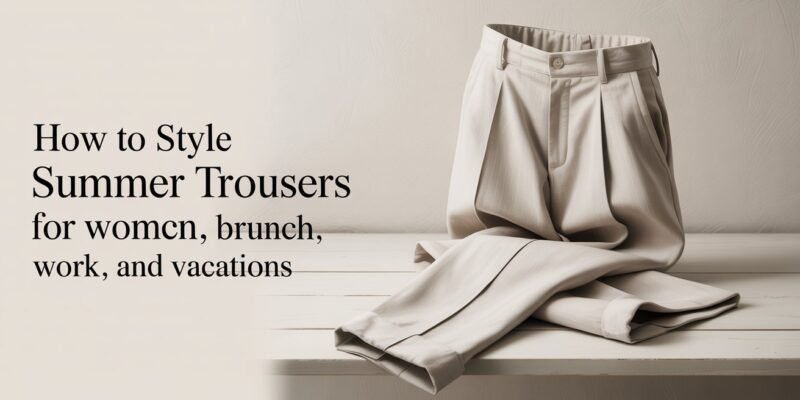 How to Style Summer Trousers for Women for Brunch, Work, and Vacations