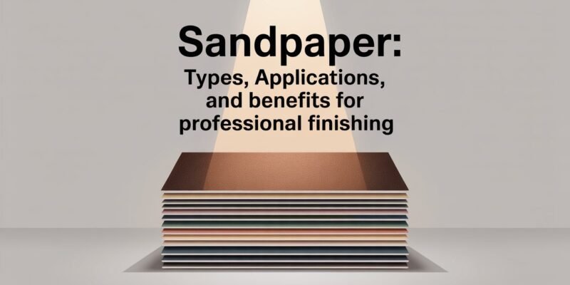 Sandpaper Types, Applications, and Benefits for Professional Finishing