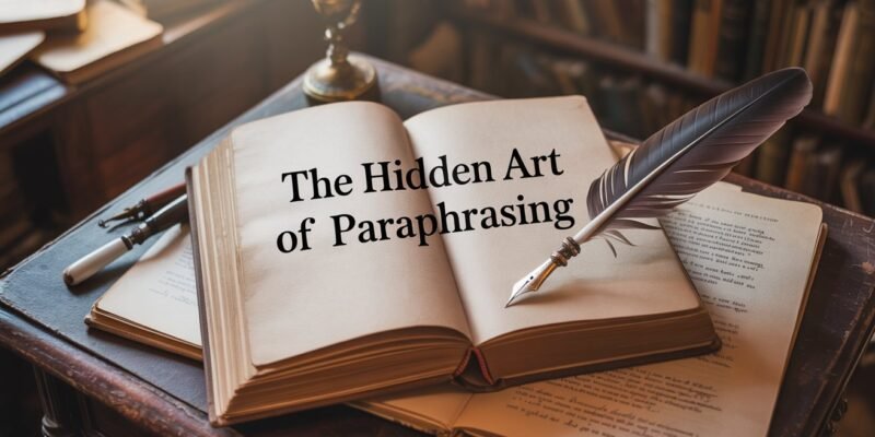 The Hidden Art of Paraphrasing Boost Your Essay Without Plagiarizing